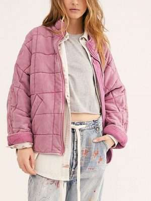 Heartland Season 15 Lou Fleming Pink Quilted Jacket
