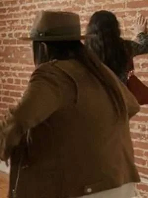 Alternative view of Better Things Season 05 Pamela Adlon Suede Jacket