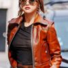 Womens Selena Gomez Leather Jacket