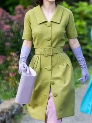 Alternative view of The Marvelous Mrs. Maisel Rachel Brosnahan Green Coat