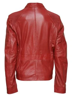 Alternative view of Stylish Women Red Leather Jacket