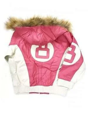 Alternative view of 8 Ball Pink Hooded Jacket