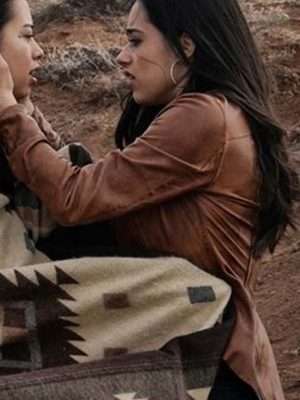 Alternative view of Roswell New Mexico Liz Ortecho Brown Jacket