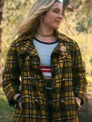 Alternative view of Black Widow Yelena Belova Plaid Coat