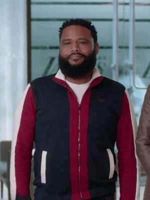 Blackish S08 Andre Johnson Track Red Jacket