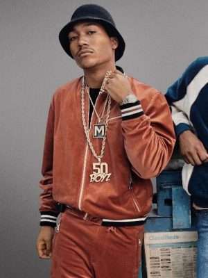 BMF 2021 Demetrius Flenory Brown Velvet Jacket