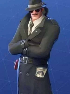 Alternative view of Fortnite Noir Skin Wool Coat