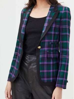 Bold and the Beautiful Eva Plaid Blazer