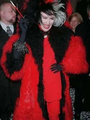 Alternative view of Cruella Deville 101 Dalmatians Red And Black Fur Coat