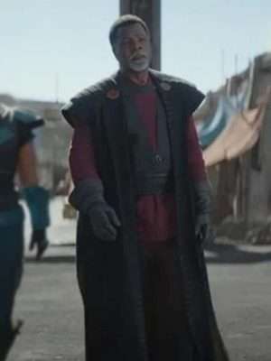 Alternative view of The Mandalorian S02 Greef Karga Coat