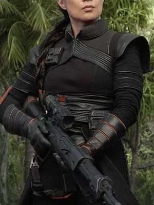 Alternative view of The Mandalorian Fennec Shand Black Coat