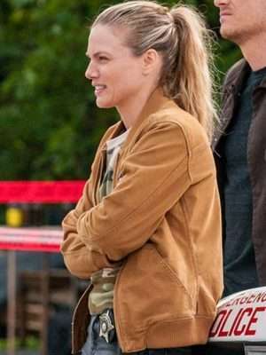 Alternative view of Chicago P.D. S07 Ep7 Hailey Upton Bomber Jacket