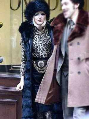Cruella 2021 Emma Stone Fur Coat