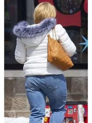 Alternative view of The Thing About Pam Renee Zellweger Puffer Jacket