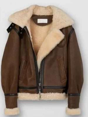 I Hate Suzie Billie Piper Shearling Brown Jacket