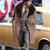 Cruella 2021 Joel Fry Coat With Red Fur Collar