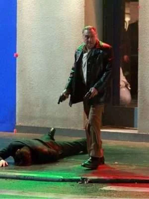 Alternative view of Frank Sheeran The Irishman Leather Black Blazer