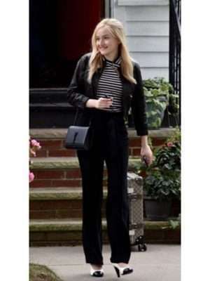 Inventing Anna 2022 Julia Garner Leather Jacket