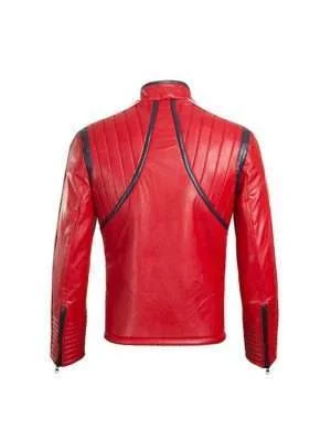 Men's Kobra Kid Red Moto Jacket