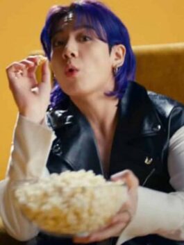 BTS Butter 2021 Jungkook Leather Vest Jacket