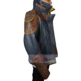 Mens Zane Borderlands Leather Green Jacket