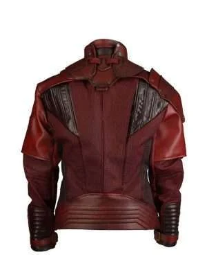 Alternative view of Avengers Infinity War Star Lord Maroon Jacket