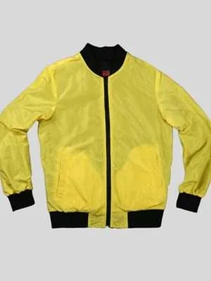 Alternative view of Cyberpunk 2077 Yellow Bomber Jacket