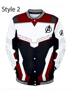 Alternative view of Avengers Endgame Quantum Realm Varsity Jacket