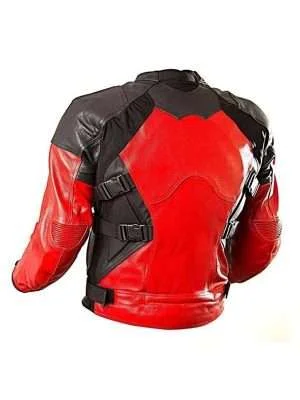 Alternative view of Deadpool Motorcycle Red Jacket