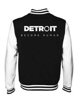 Alternative view of Detroit Become Human Black And White Bomber Jacket