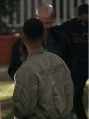 Alternative view of Bel-Air Will Smith Bomber Green Jacket