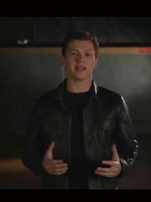 Tom Holland Uncharted Nathan Drake Leather Jacket