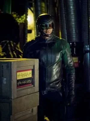 Alternative view of Arrow S08 John Diggle Spartan Jacket