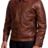 John Wick 2 Cassian Brown Leather Jacket