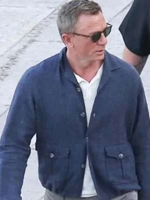 Alternative view of James Bond No Time To Die Blue Jacket