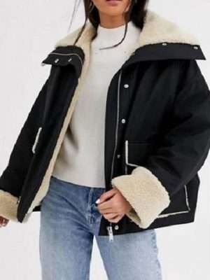 Holidate 2020 Sloane Jacket With Shearling Trim