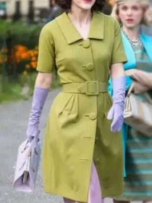 The Marvelous Mrs. Maisel Rachel Brosnahan Green Coat