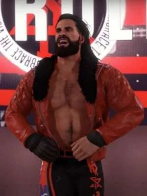 WWE 2K22 Seth Rollins Leather Jacket