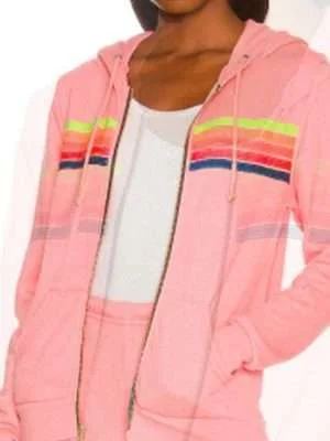 Mr. Mayor Kyla Kenedy Pink Striped Hoodie