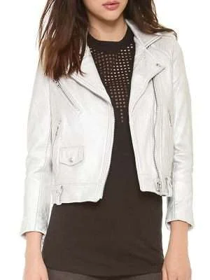 Arrow S05 Willa Holland White Biker Jacket