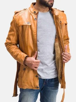 Hunter Fur Leather Jacket