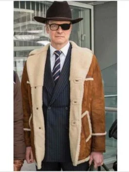 Kingsman Harry Hart Fur Jacket