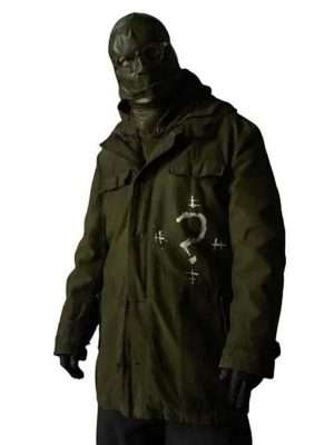 Alternative view of Batman 2022 The Riddler Green Jacket