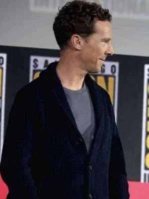Alternative view of Doctor Strange Benedict Cumberbatch Blue Sweater