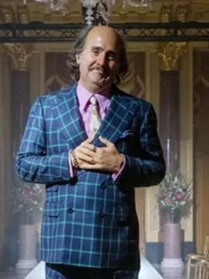 Alternative view of House Of Gucci Jared Leto Check Blazer