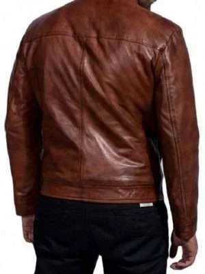Alternative view of John Wick 2 Cassian Brown Leather Jacket