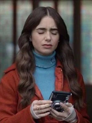 Emily In Paris Lily Collins Brown Jacket