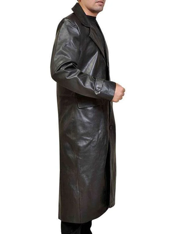 Superman Smallville Clark Kent Black Trench Coat - Image 3