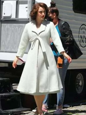 Rachel Brosnahan The Marvelous Mrs. Maisel White Coat