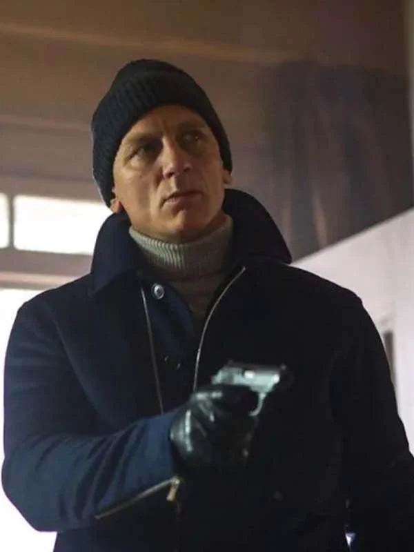 Daniel Craig Spectre James Bond Blue Wool Jacket - Image 4